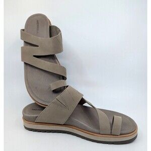 Merrell Juno Leather Sandal Toe Loop Slip On Shoes  Moon Buff Size 8